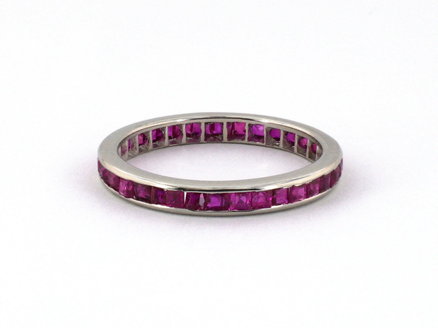 902333 - Platinum Calibre Ruby Eternity Ring