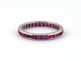 902333 - Platinum Calibre Ruby Eternity Ring