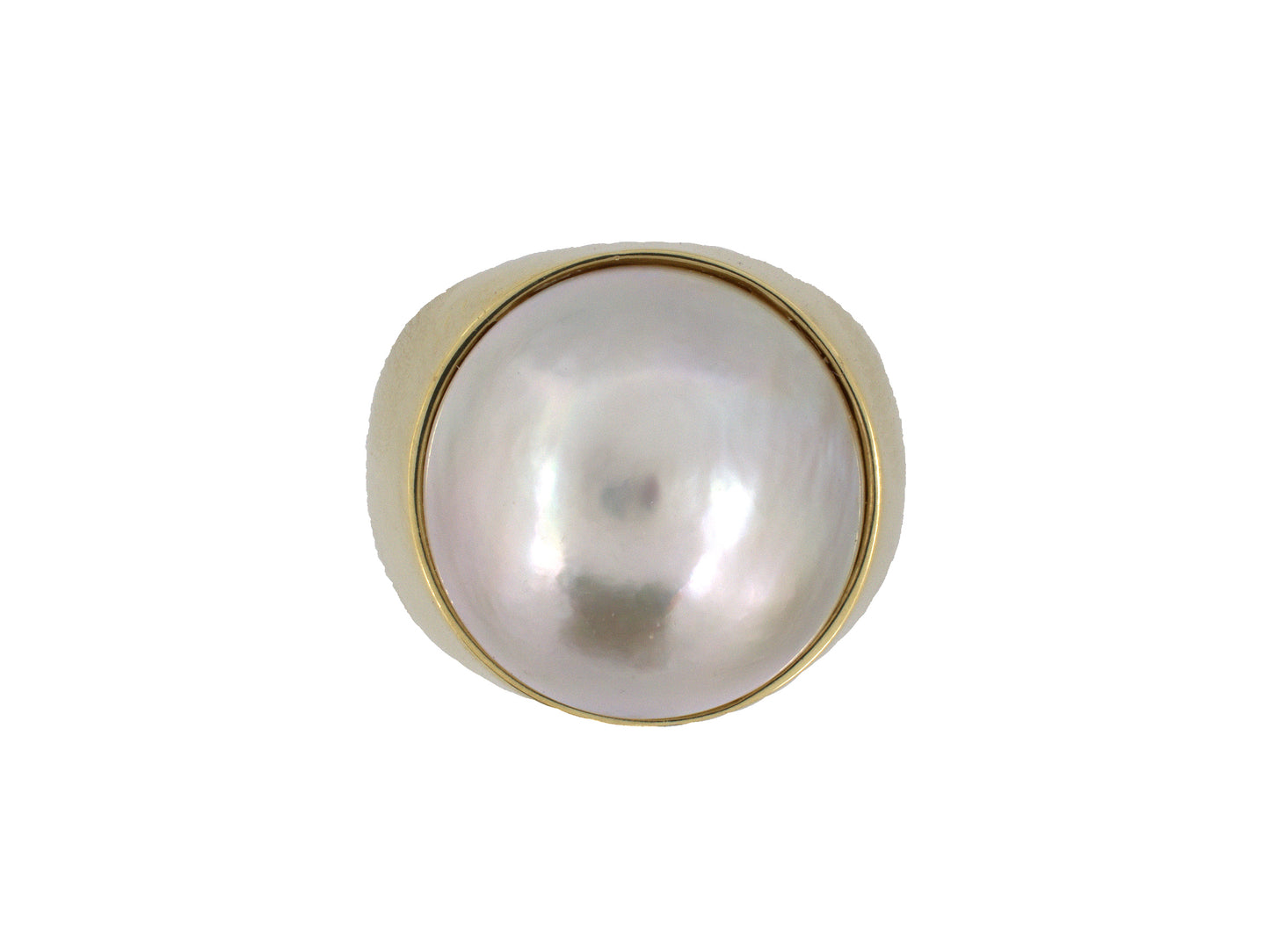 902334 - Gold Mabe Pearl Cocktail Ring