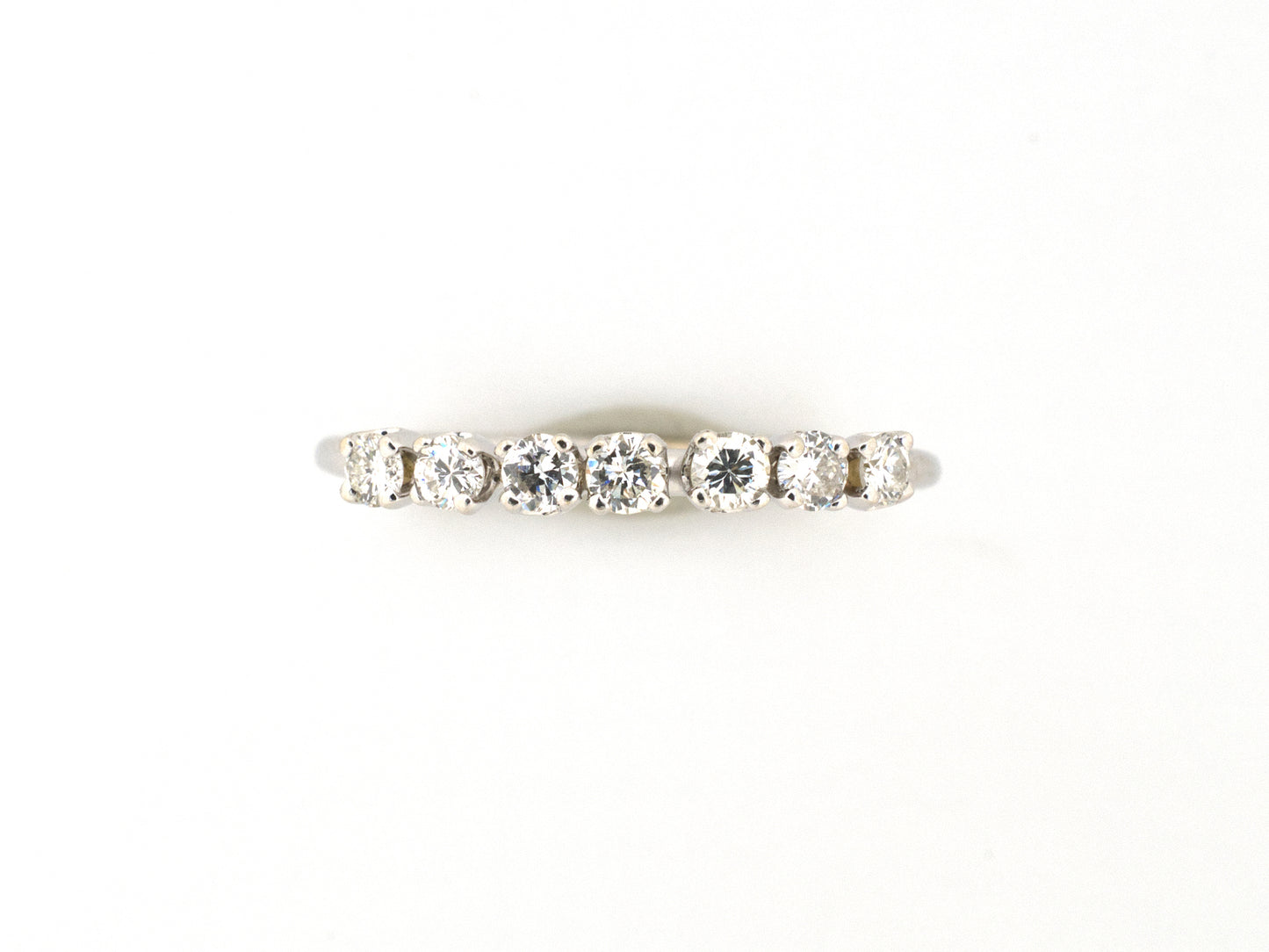 902351 - Gold Diamond 7-Stone Wedding-Band Ring