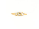 902357 - Gold Diamond 3-Stone Ring