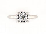 902360 - Circa 1950s Gold Diamond Solitaire Miracle Set Engagement Ring