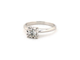 902360 - Circa 1950s Gold Diamond Solitaire Miracle Set Engagement Ring