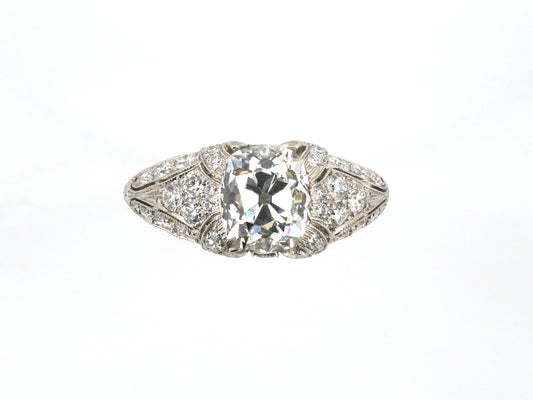 902364 - Cerro Platinum GIA Cushion Diamond Legacy Engagement Ring