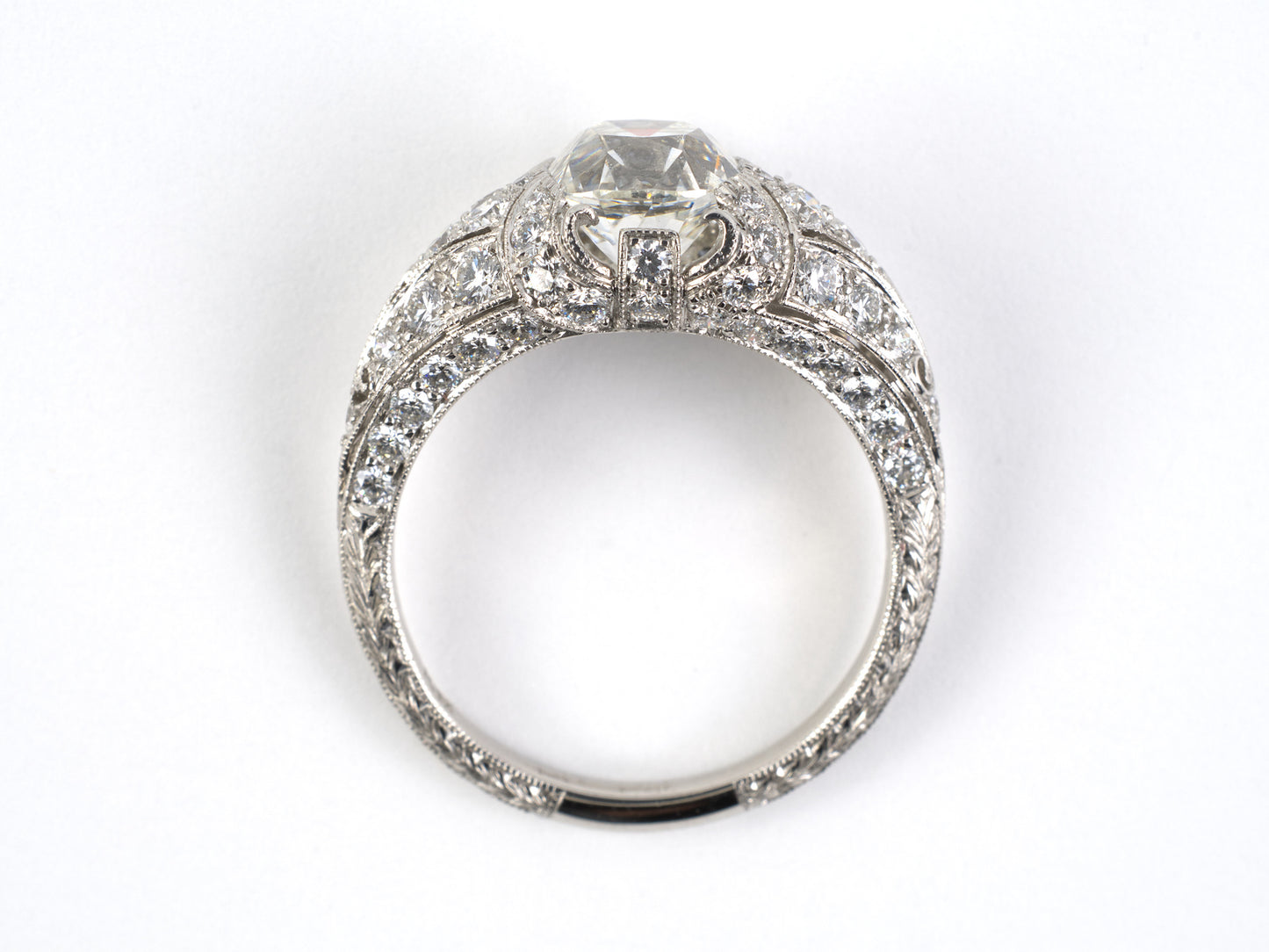 902364 - Cerro Platinum GIA Cushion Diamond Legacy Engagement Ring