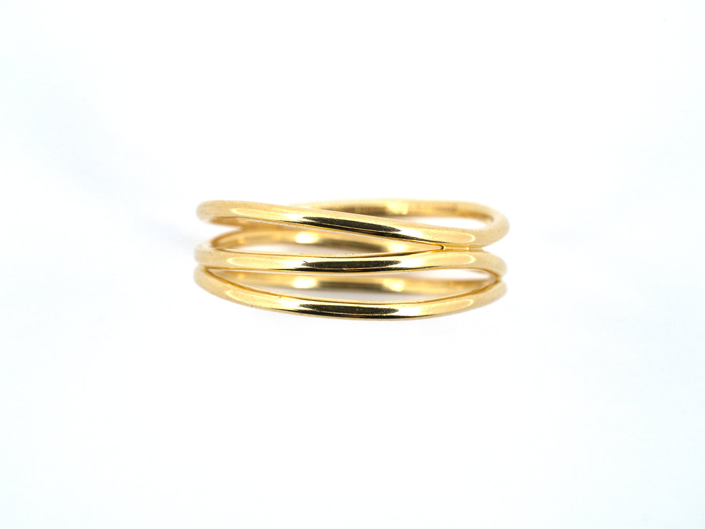 902372 - Tiffany  Peretti Gold Wave 3-Row Ring