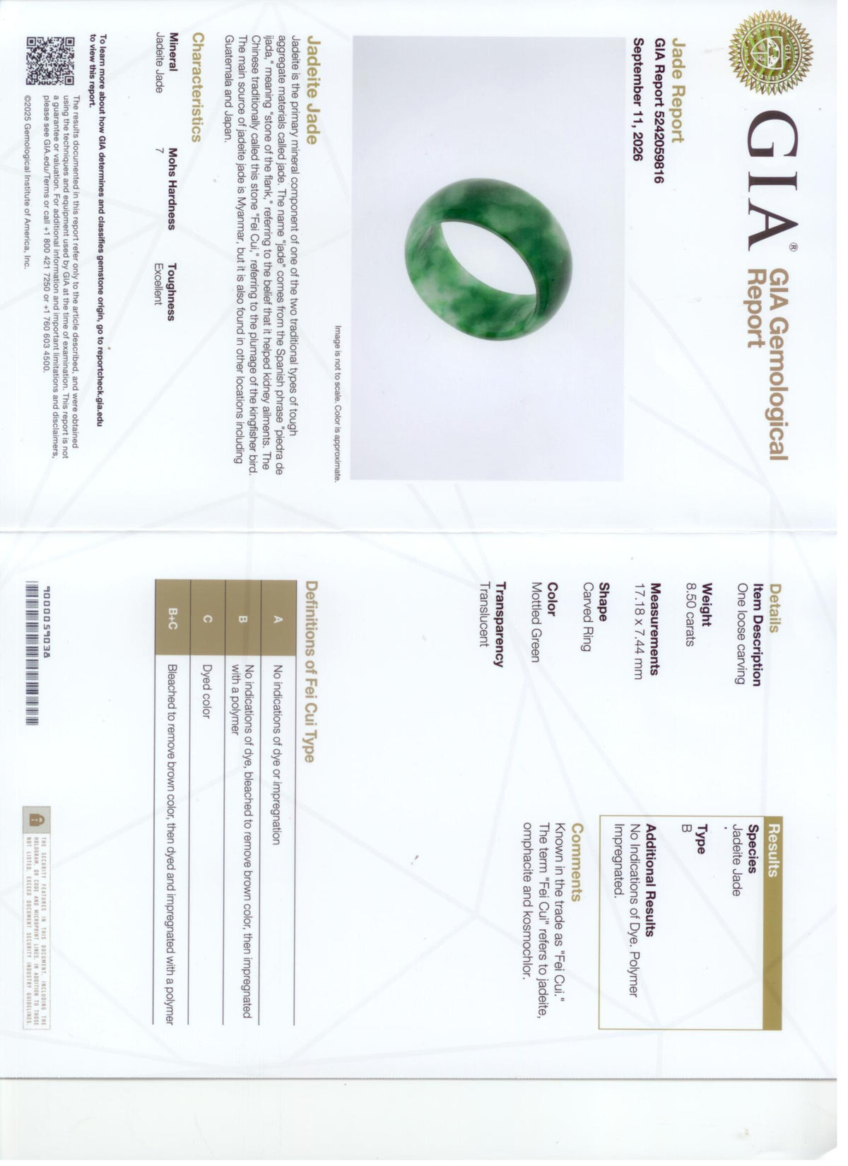 902387 - Jadeite Wedding-Band Eternity Ring