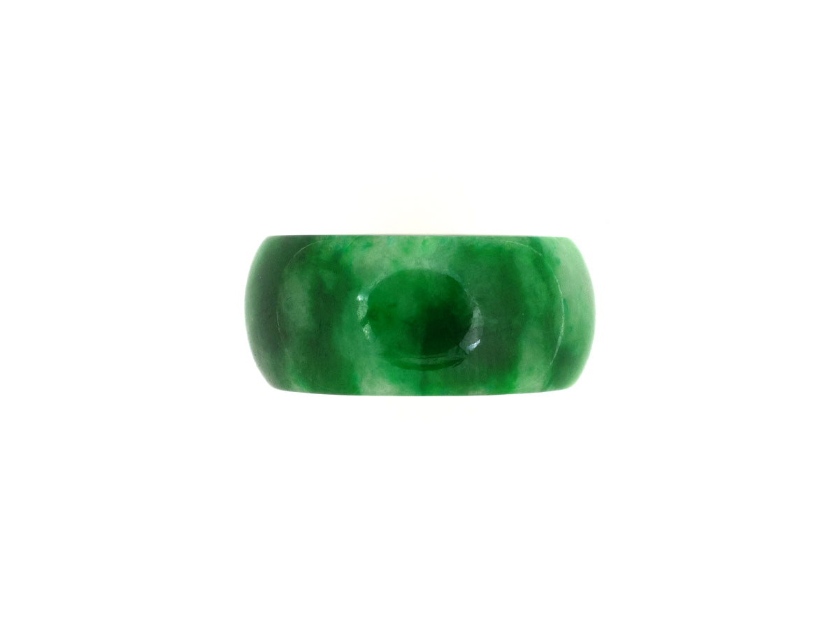 902387 - Jadeite Wedding-Band Eternity Ring