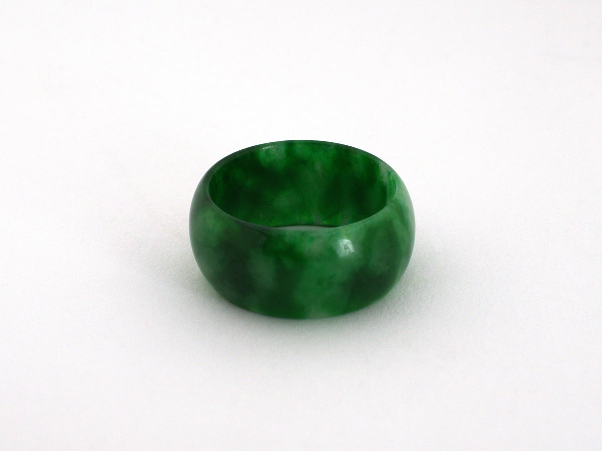 902387 - Jadeite Wedding-Band Eternity Ring