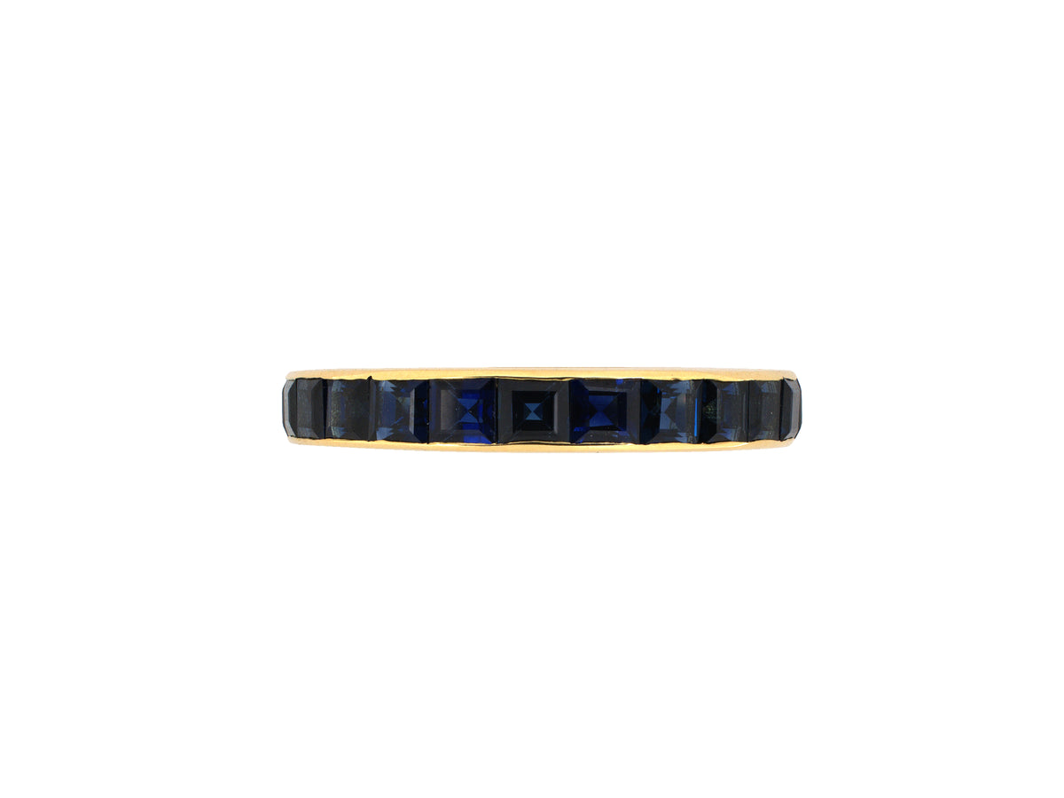 902404 - Gold Sapphire Channel Set Eternity Ring