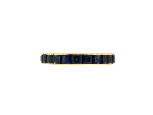 902404 - Gold Sapphire Channel Set Eternity Ring