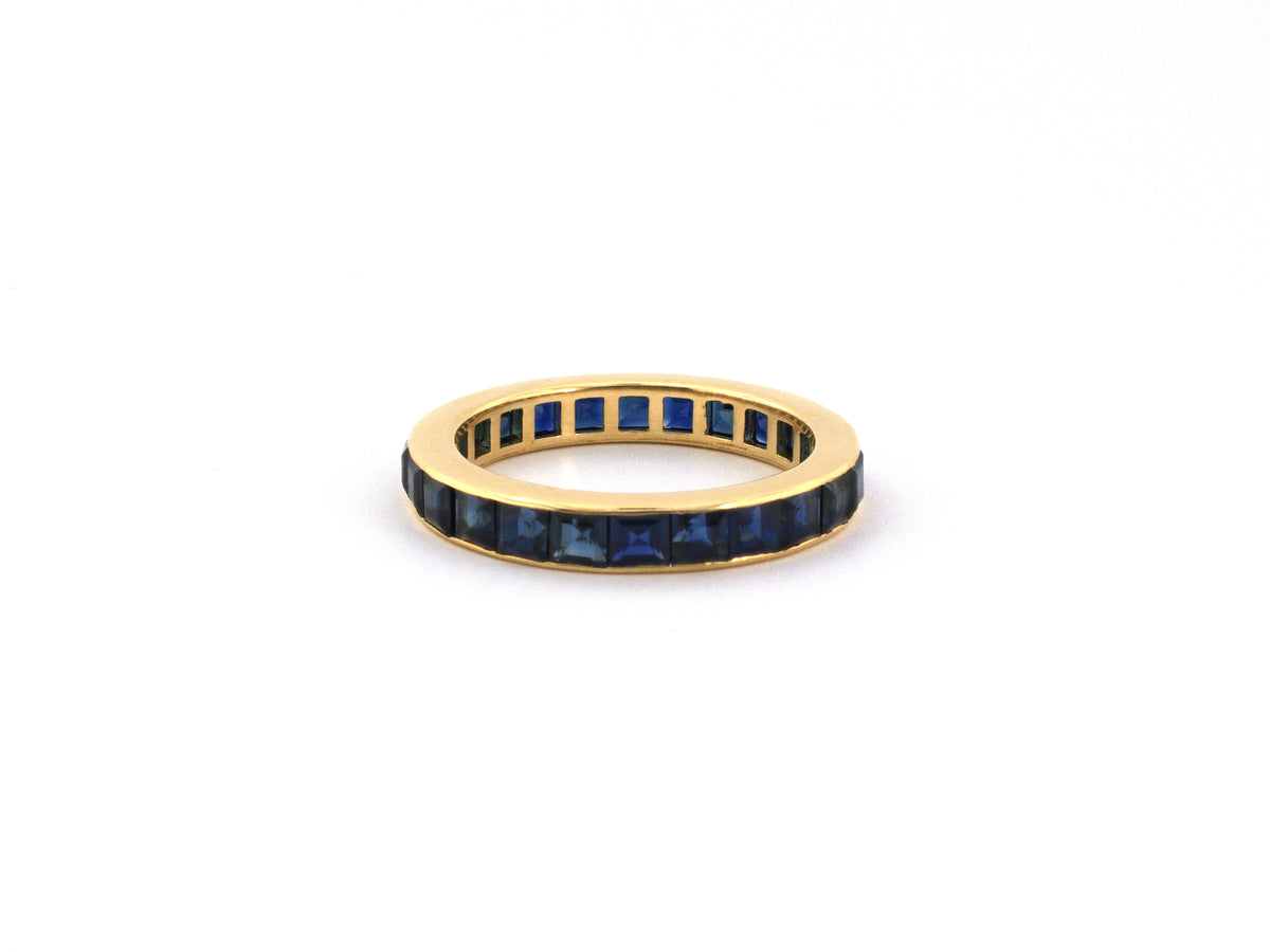 902404 - Gold Sapphire Channel Set Eternity Ring