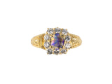 93591 - SOLD - Opal Diamond Antique-Style Cluster Ring