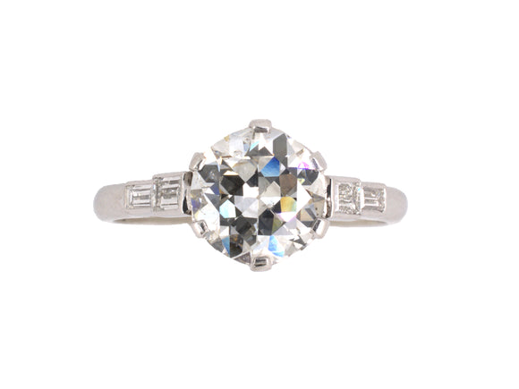 94479 - Art Deco Platinum Diamond Engagement Ring