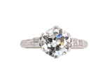 94479 - Art Deco Platinum Diamond Engagement Ring