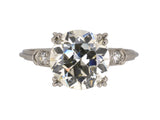 97127 - Platinum GIA Diamond 3 Wire Engagement Ring