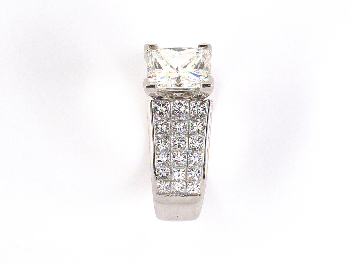 97825 - Plat Princess Cut Diamond Engagement Ring
