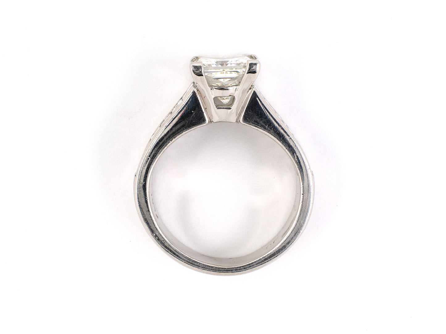 97825 - Plat Princess Cut Diamond Engagement Ring