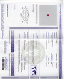 98550 - Gold AGL Ruby Diamond 3-Stone Ring