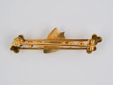 20002 - Victorian Gold Pearl Bar Pin
