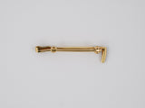 20182 - SOLD - Edwardian Gold Platinum Carved Riding Crop Pin