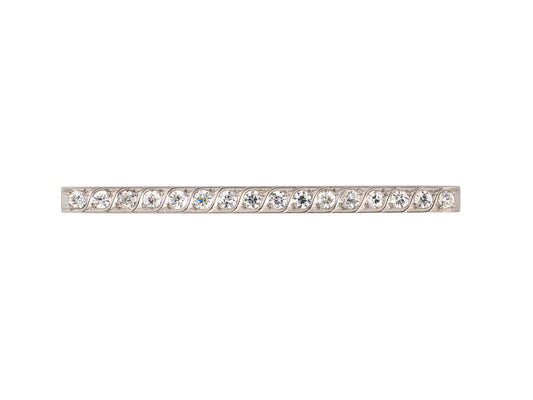 20331 - Edwardian Tiffany & Co. Platinum Diamond Bar Pin