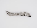 20444 - Circa 1915 Platinum Diamond Onyx Bow Pin