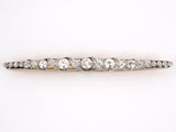 21827 - Edwardian Platinum Gold Diamond Bar Pin