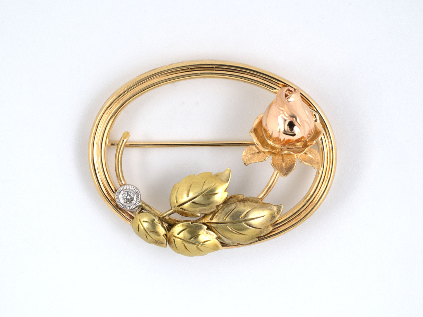 21886 - Retro Gold Diamond Pin
