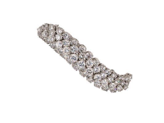 21909 - Platinum Diamond Swirl Clip Pin