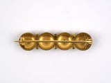 21916 - Victorian Gold Enamel Cluster Bar Pin