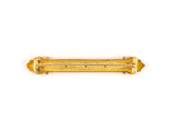 22050 - Etruscan Revival Gold Sapphire Diamond Bar Pin