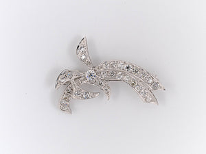 22947 - Platinum Diamond Flower Spray Pin