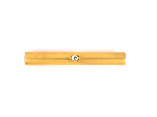 23000 - SOLD - Victorian Gold Diamond Bar Pin