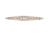 23142 - Edwardian Platinum Gold Diamond Pin