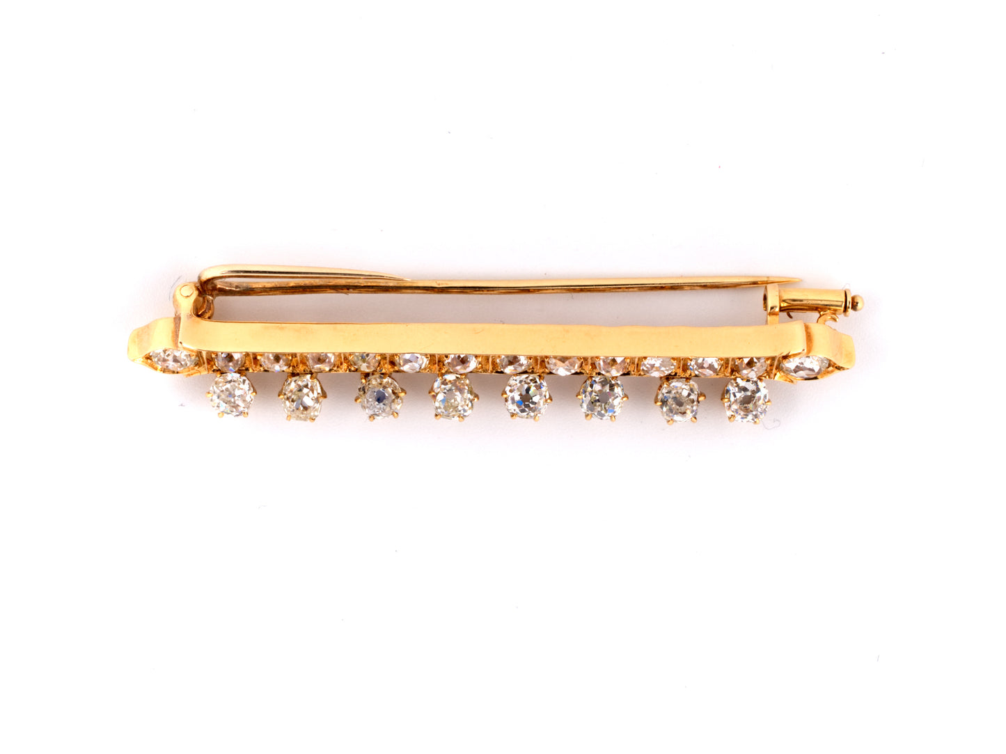 23229 - Victorian Gold Diamond Bar Pin
