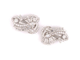 23264 - Circa 1950 Maurice Tishman Platinum Diamond Spray Pin Clips