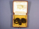 23653 - Victorian Gold Woven Hair Drop Bow Pin