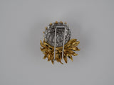 23835 - Tiffany Gold Diamond Flower Pin