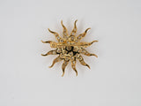 23865 - Gold Diamond Sunburst Pin