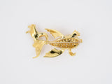 23899 - SOLD - Gold Diamond Koi Fish Pin