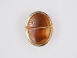 23953 - SOLD - Gold Shell Cameo Soldier Head Pin