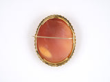 24035 - Victorian Gold Shell Cameo Pin