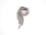 24065 - SOLD - Circa 1966 Van Cleef Arpels Platinum GIA Diamond Drop Dangle Cascading Wreath Clip Pin