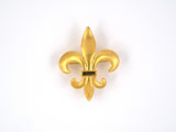 24066 - SOLD - Victorian Gold Stamped Fleur De Lis  Pin