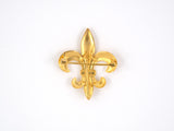 24066 - SOLD - Victorian Gold Stamped Fleur De Lis  Pin