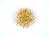 24067 - Circa 1975 McTeigue Gold Thistle Pin With Pendant Hook