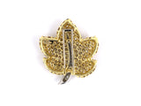 24079 - Jean Vitau Gold Platinum Diamond Maple Leaf Pin