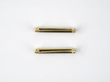 24141 - SOLD - Krementz Victorian Gold Turquoise Enamel Egypt Motif Lingerie Pair Of Pins