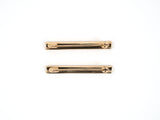 24144 - SOLD - Edwardian Platinum Gold Carved Leaf Lingerie Pair Of Pins